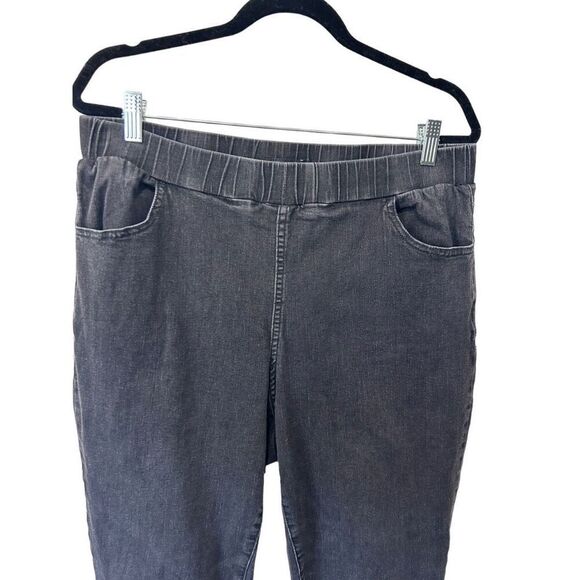 Universal Standard Black Pull On Pants Skinny Size Small Comfort Denim - Picture 2 of 9